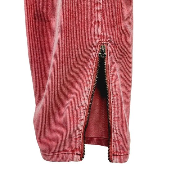 Pilcro Corduroy pants Skinny The Letterpress Womens Red With Ankle Zippers SZ 29 - Picture 5 of 16